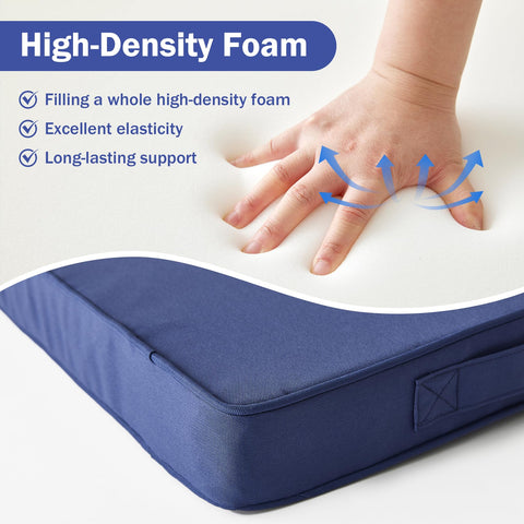 IPYNBAP cushions with attached ties and hidden zipper keep cushions secure