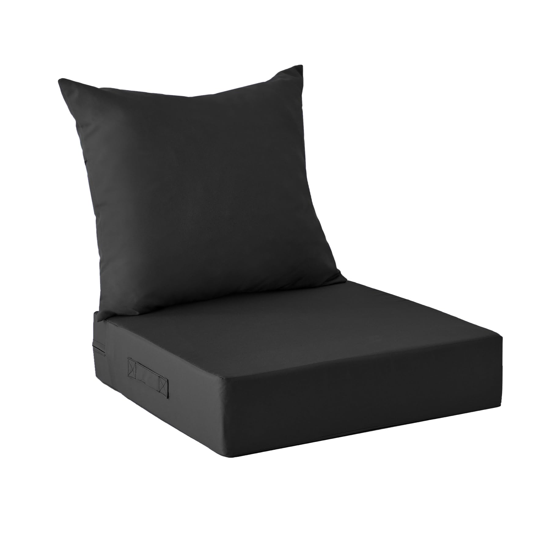 IPYNBAP outdoor seat cushion 24x24, plush comfort for sunlit patio lounging.