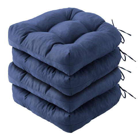 IPYNBAP outdoor chair cushions navy front view with secure fit