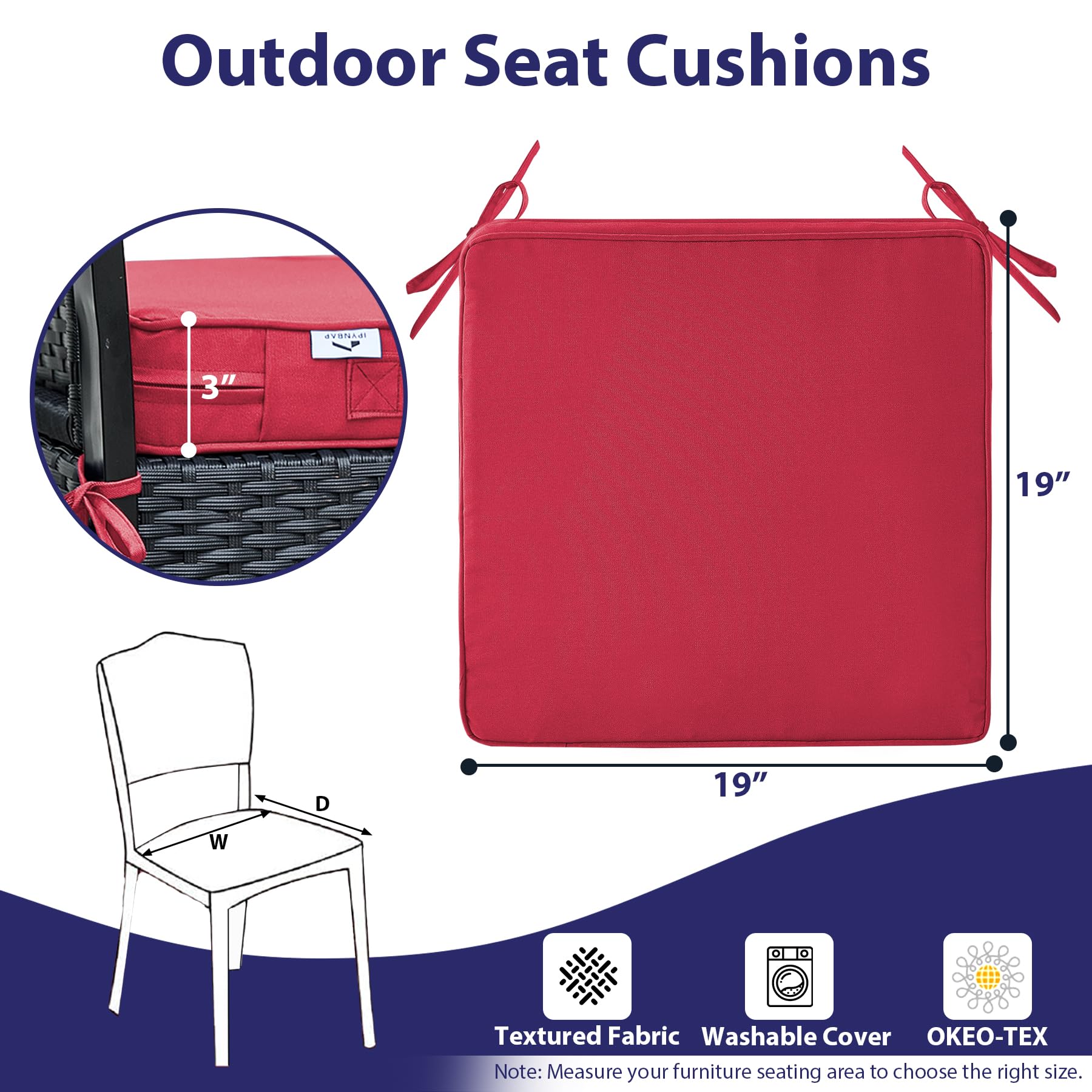 IPYNBAP removable machine-washable cover simplifies cleanup after outdoor gatherings.