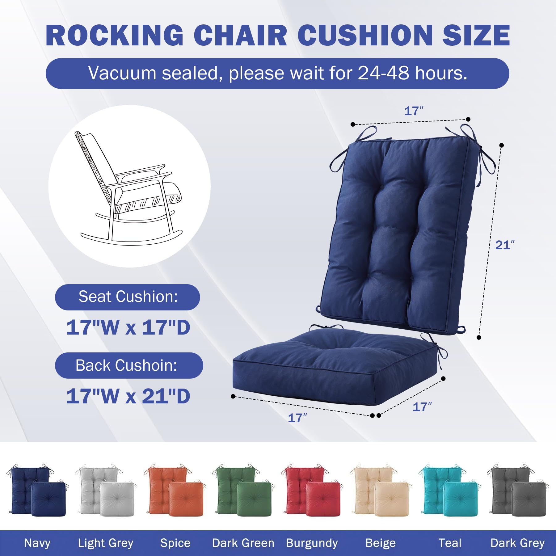IPYNBAP back cushion 21x17 provides supportive backrest for long seating