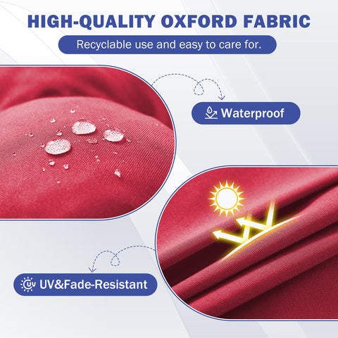 IPYNBAP burgundy cushion close-up tufting reveals foam and cotton blend for resilience.