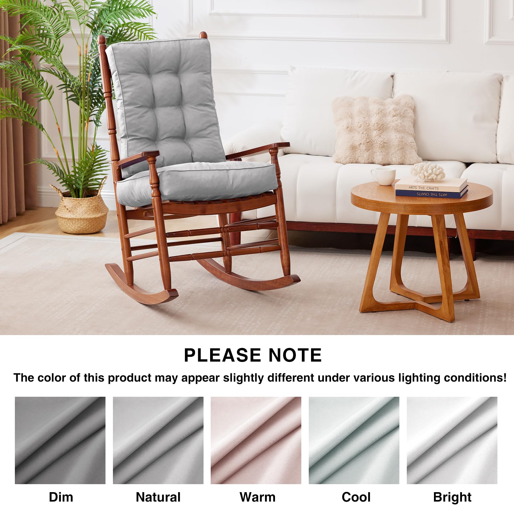 IPYNBAP rocking chair cushion suitable for indoor outdoor use