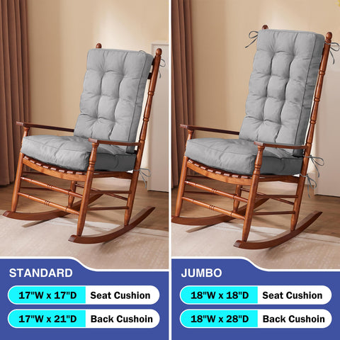 IPYNBAP rocking chair cushion size guide helps ensure proper fit