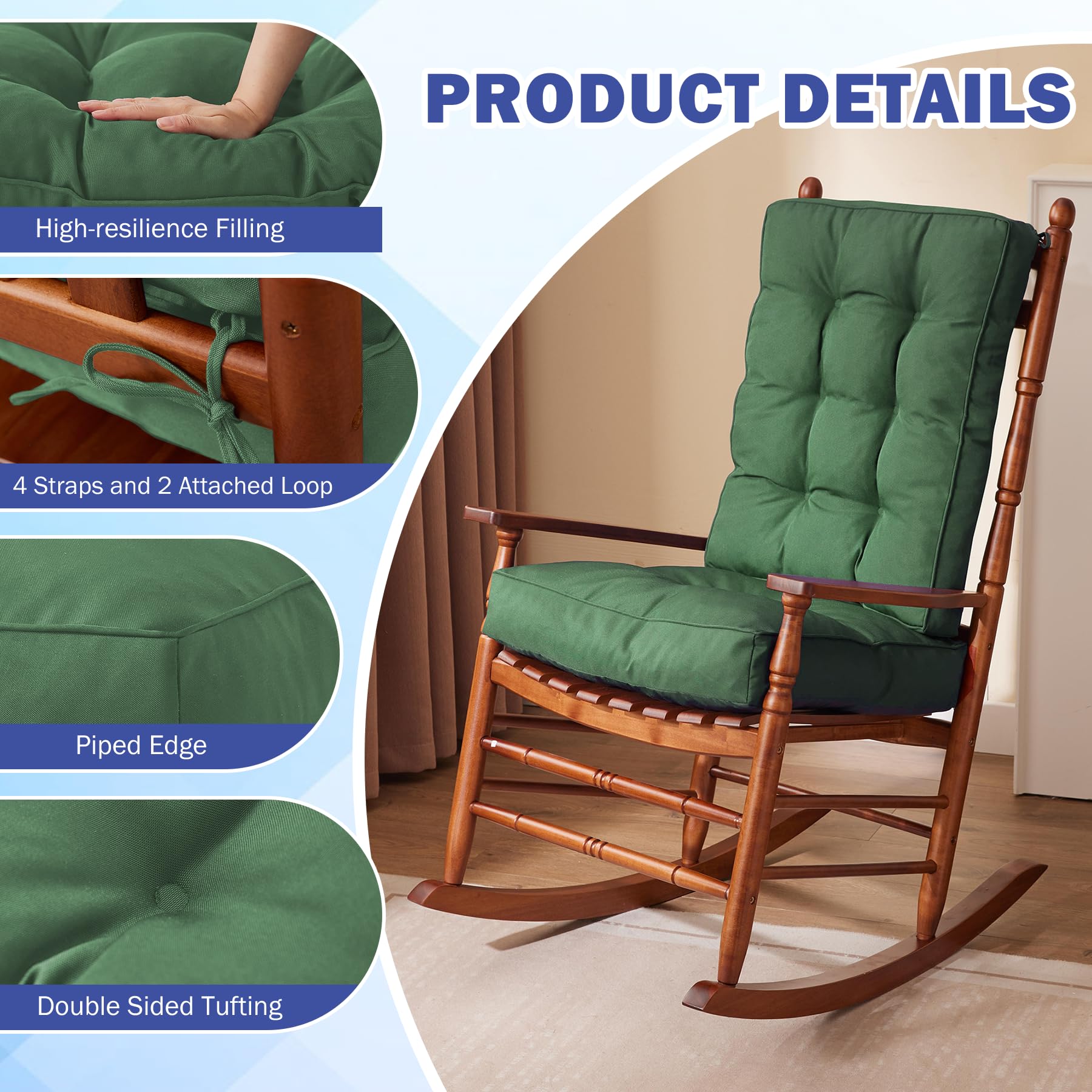 IPYNBAP tufted-edge design adds durable, elegant detail.