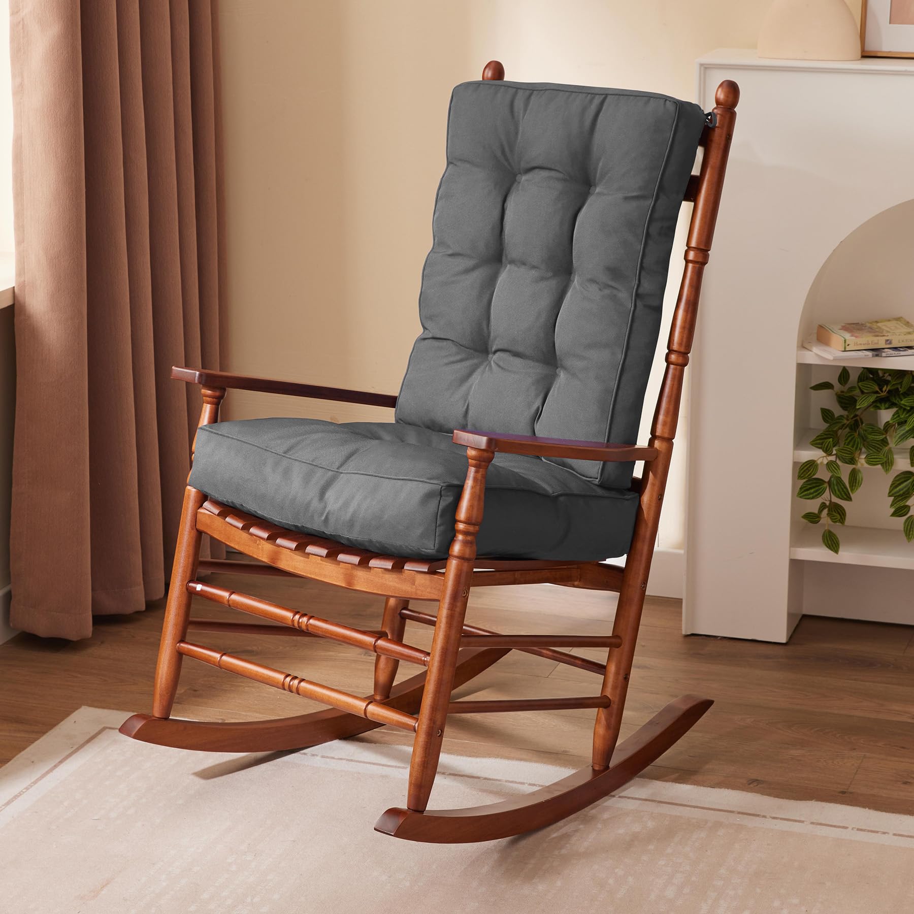 IPYNBAP rocking-chair seat 17x17 cushion provides sturdy outdoor support