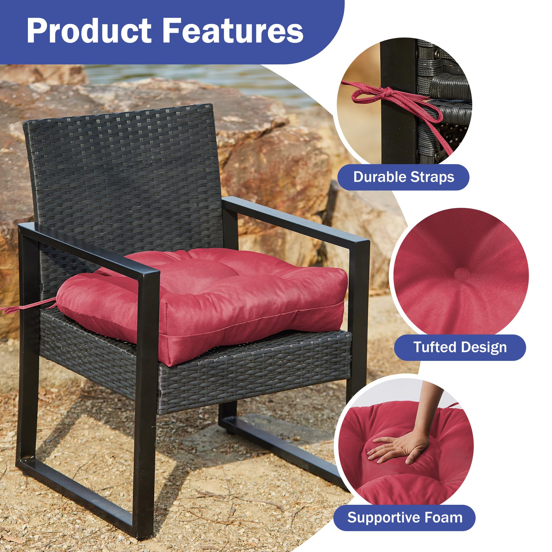 IPYNBAP tufted design adds texture and prevents clumping