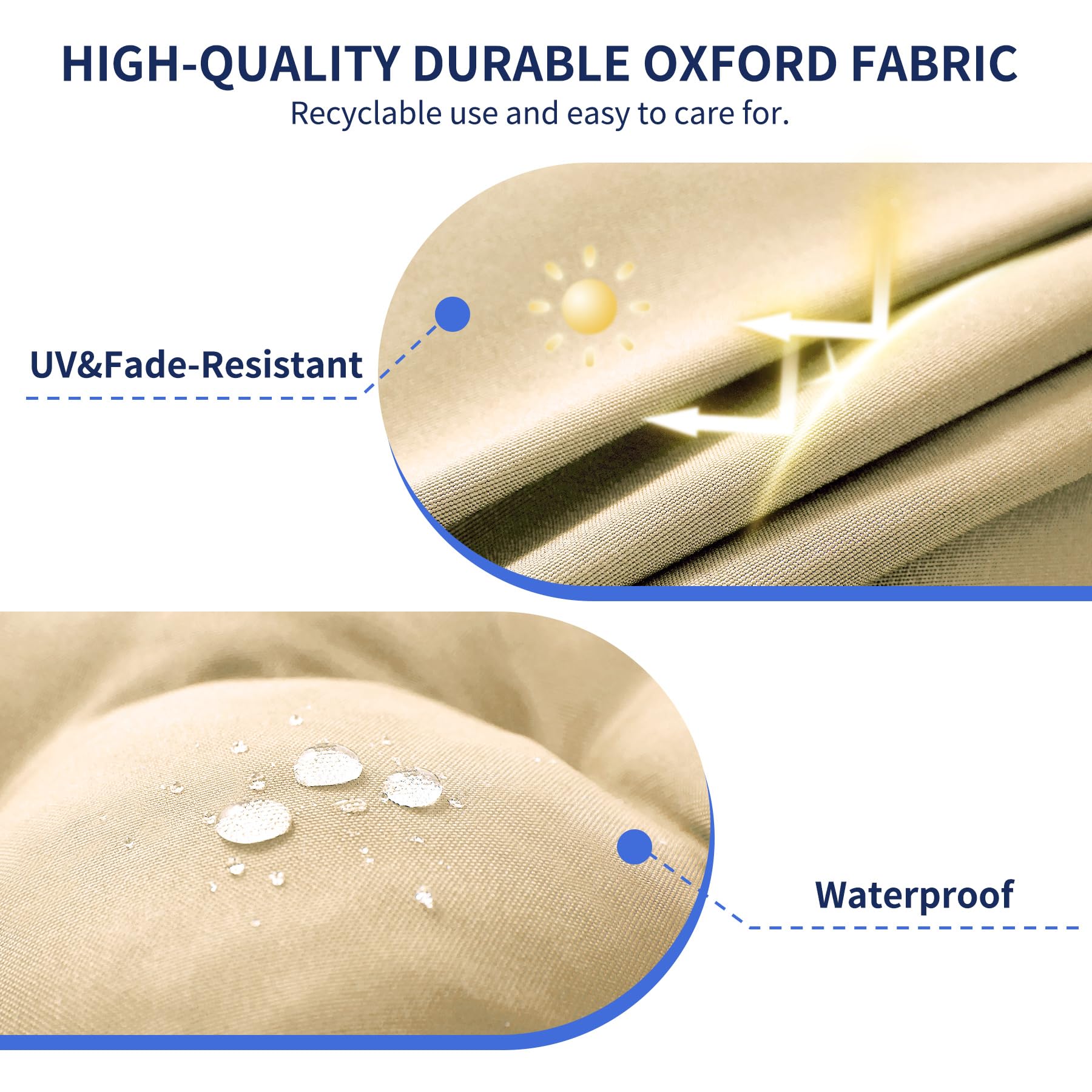 Tufted edge detailing enhances style and long-lasting shape retention