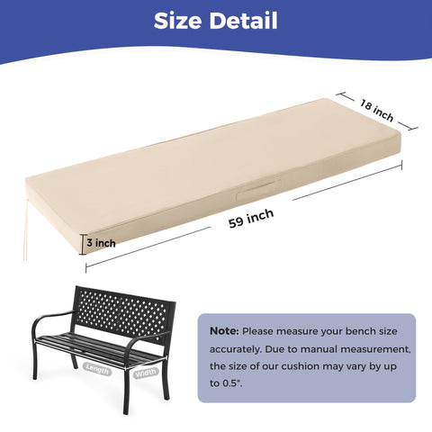 IPYNBAP outdoor cushion with two side straps keeps cushion secure.