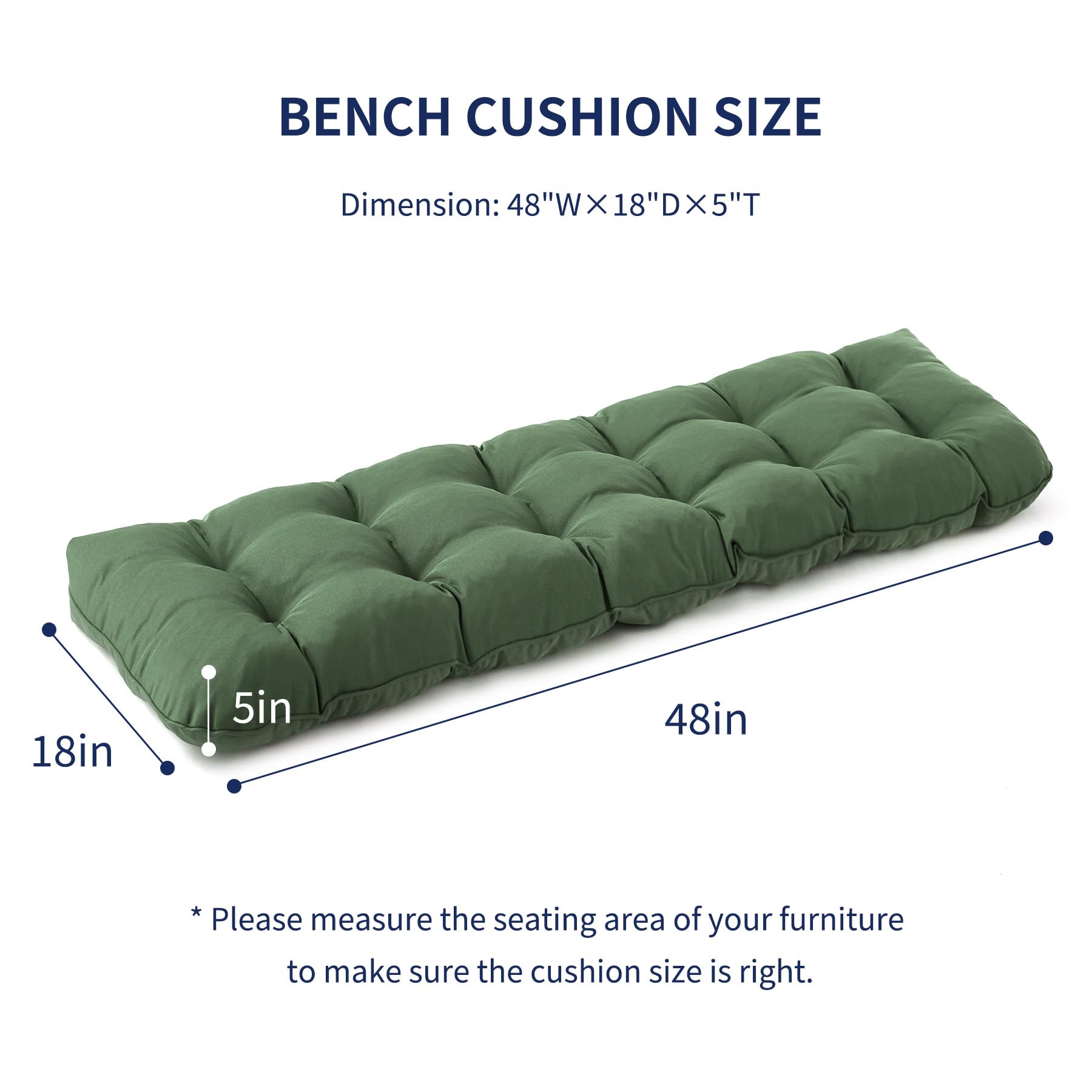 IPYNBAP waterproof-fade-resistant fabric keeps patio cushion colors vibrant and long-lasting.