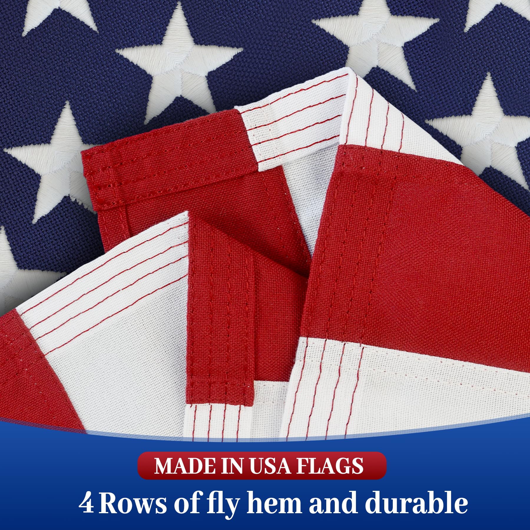 irbrisu 2x3 flag with embroidered stars for lasting detail