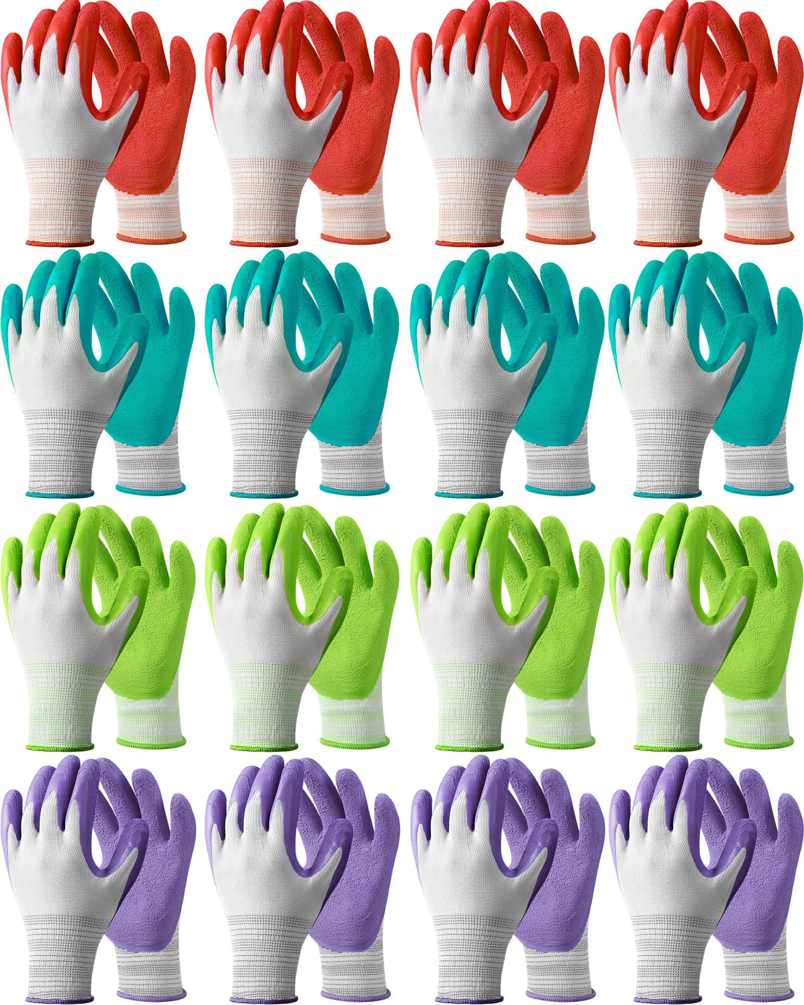 Irenare 16-pair garden gloves bulk offering ready protection and grip for diverse tasks
