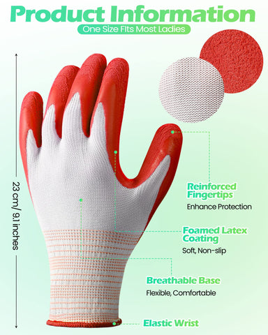 Irenare breathable spandex gardening gloves keep hands cool during work