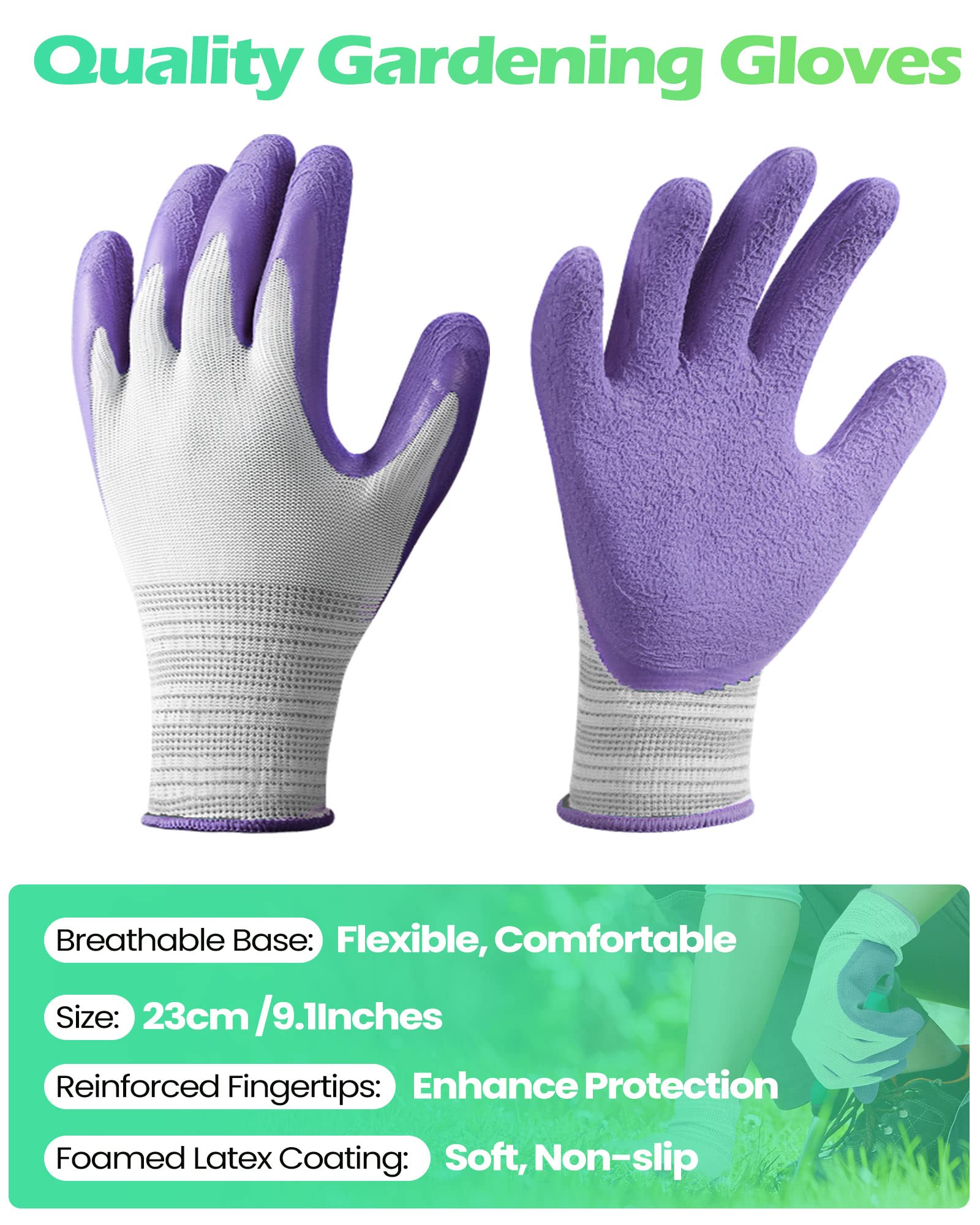 Irenare orange garden gloves bulk for visibility and versatile outdoor work