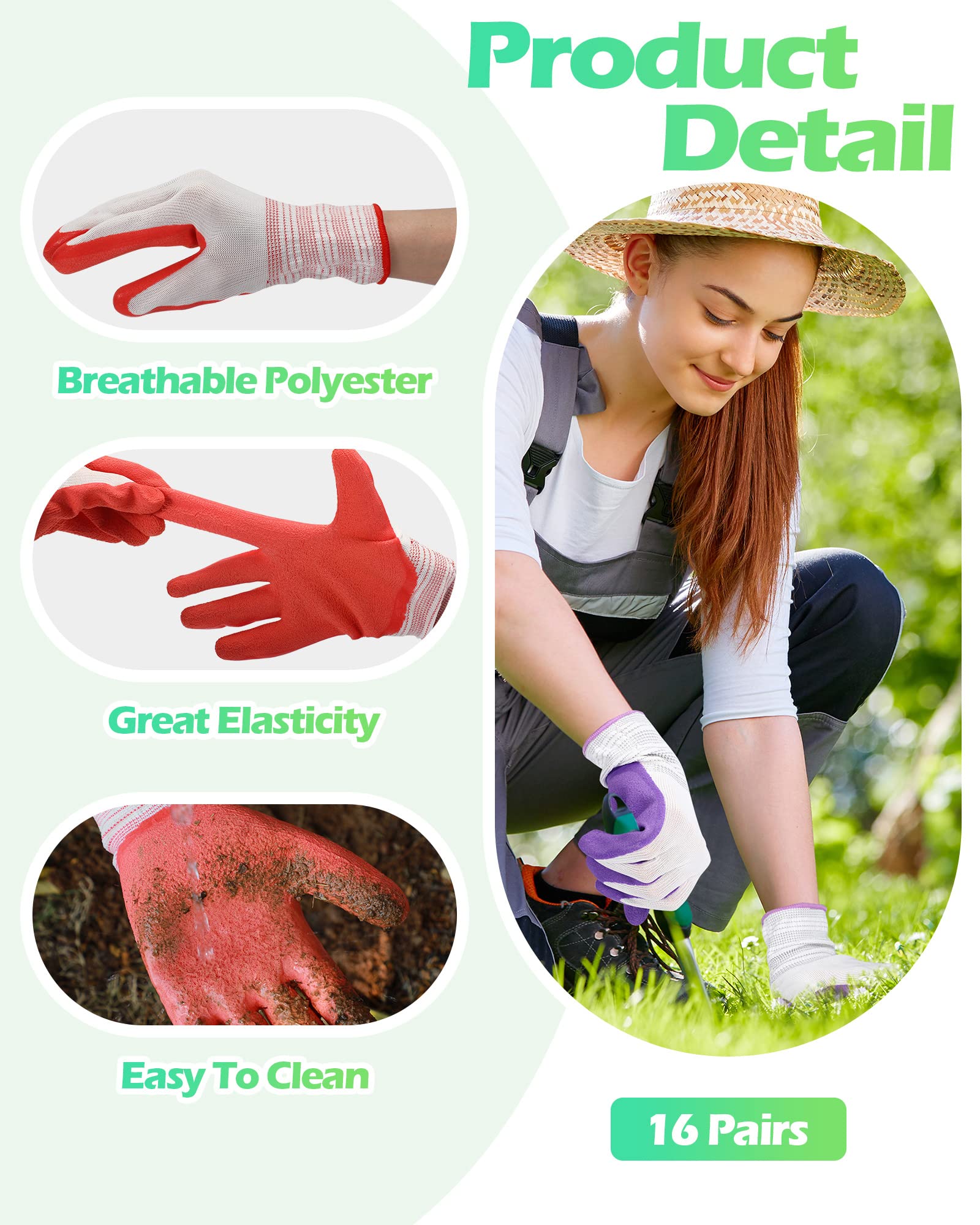 Irenare rubber-coated gloves provide reliable grip for tool handling