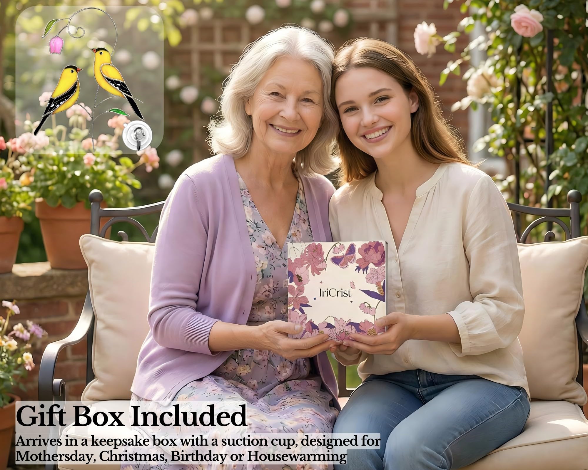 IriCrist gift box included makes this decor gift-ready