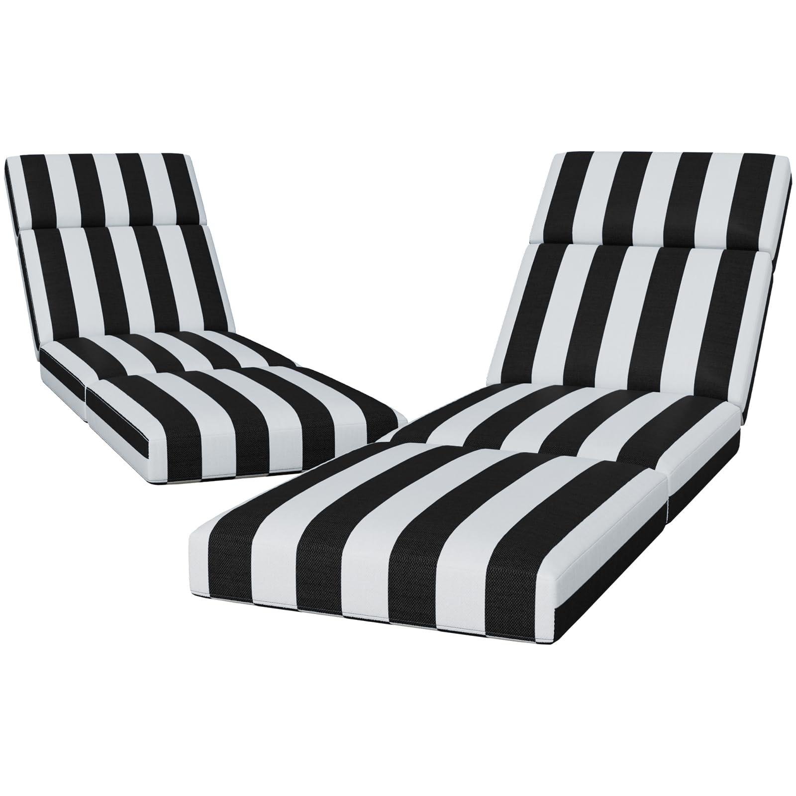 Iristykilin chaise lounge cushion 72x21x4 outdoors, ready to elevate comfort.