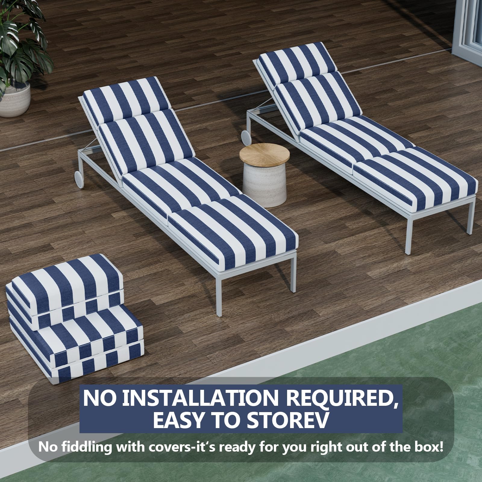 Iristykilin fabric is easy to wipe clean after outdoor use.
