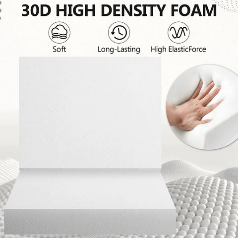 Iristykilin cushion's colorfast fabric resists fading in sunlight.