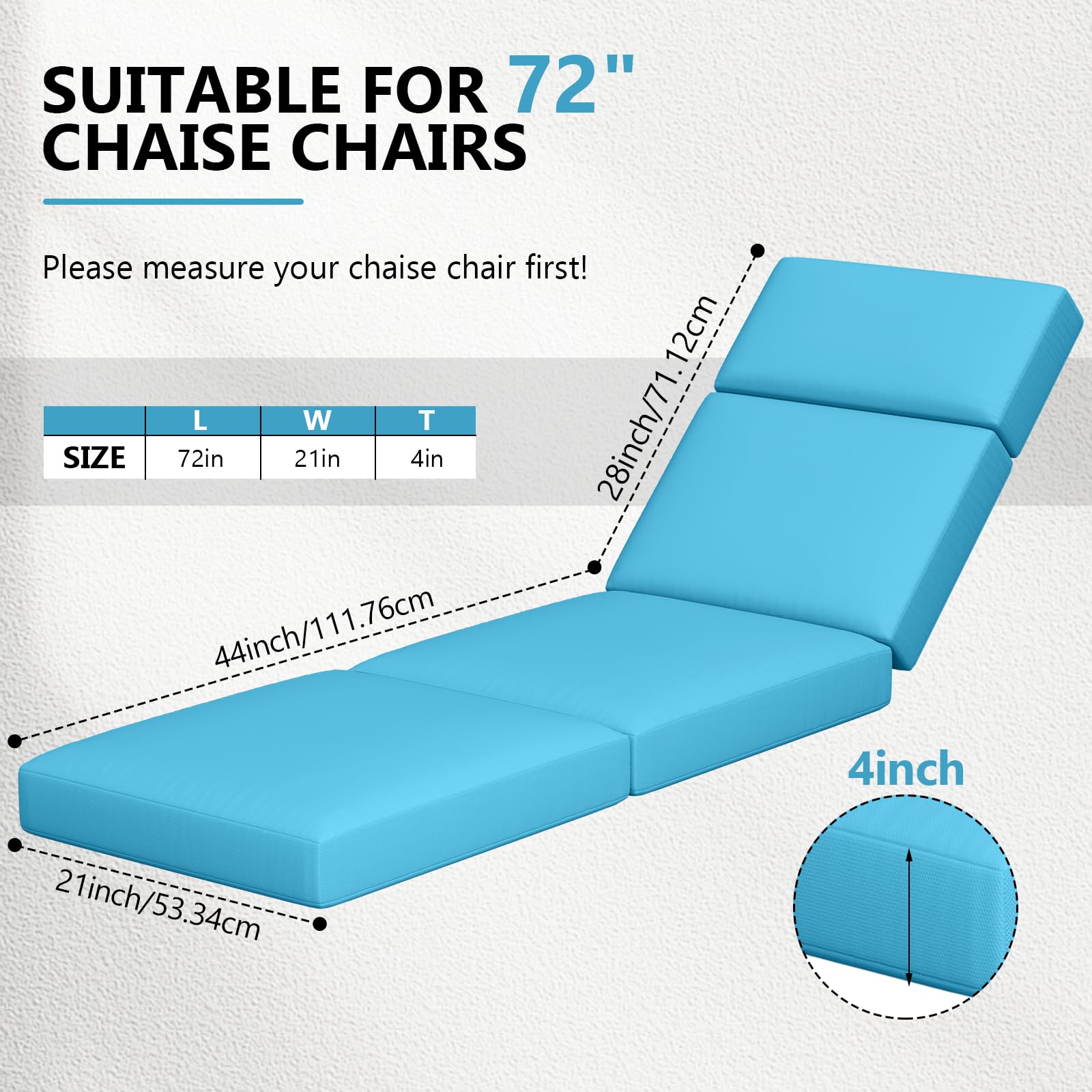 Iristykilin 4-inch foam cushion offers cloud-like comfort and quick recovery
