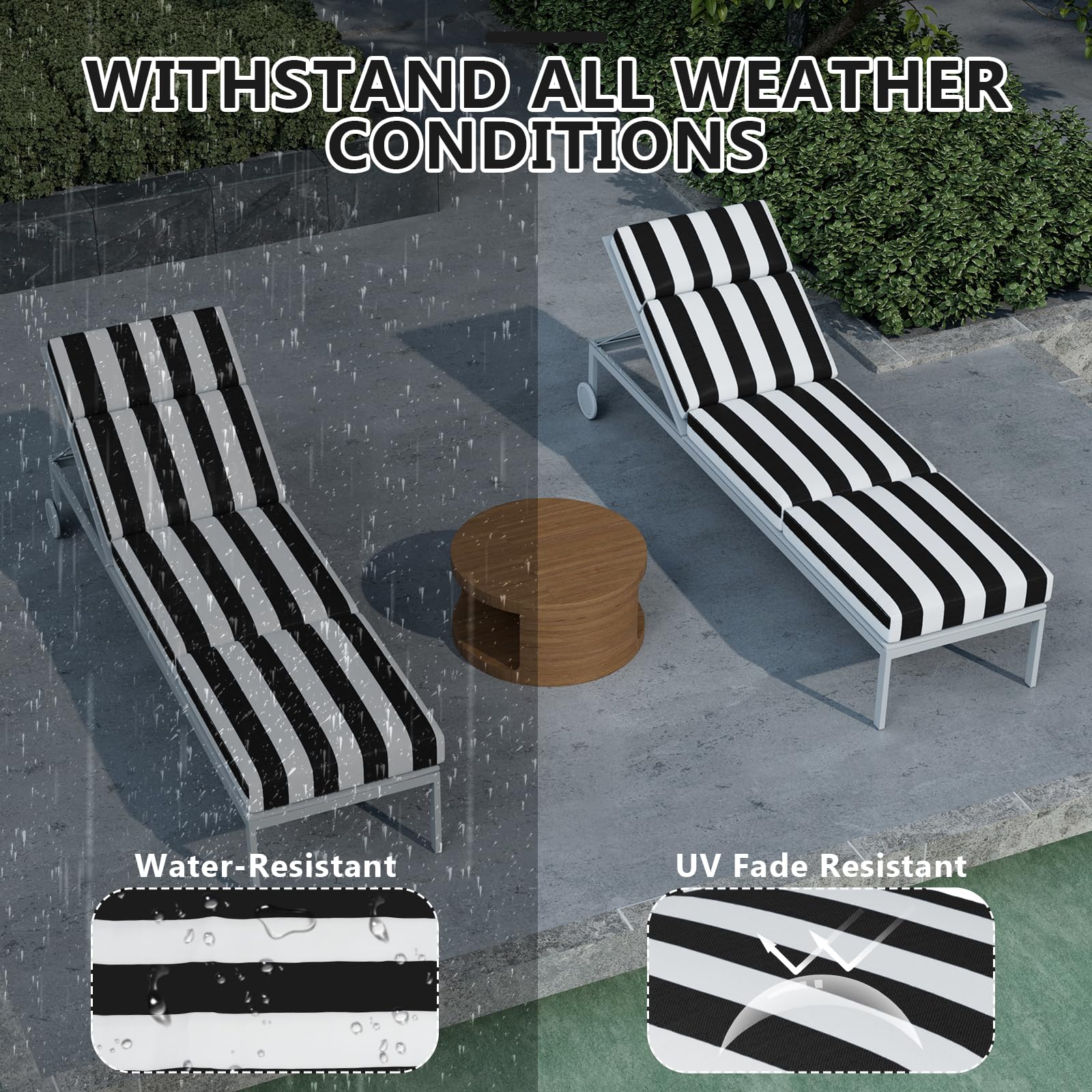 Iristykilin non-slip side straps keep cushions securely in place.