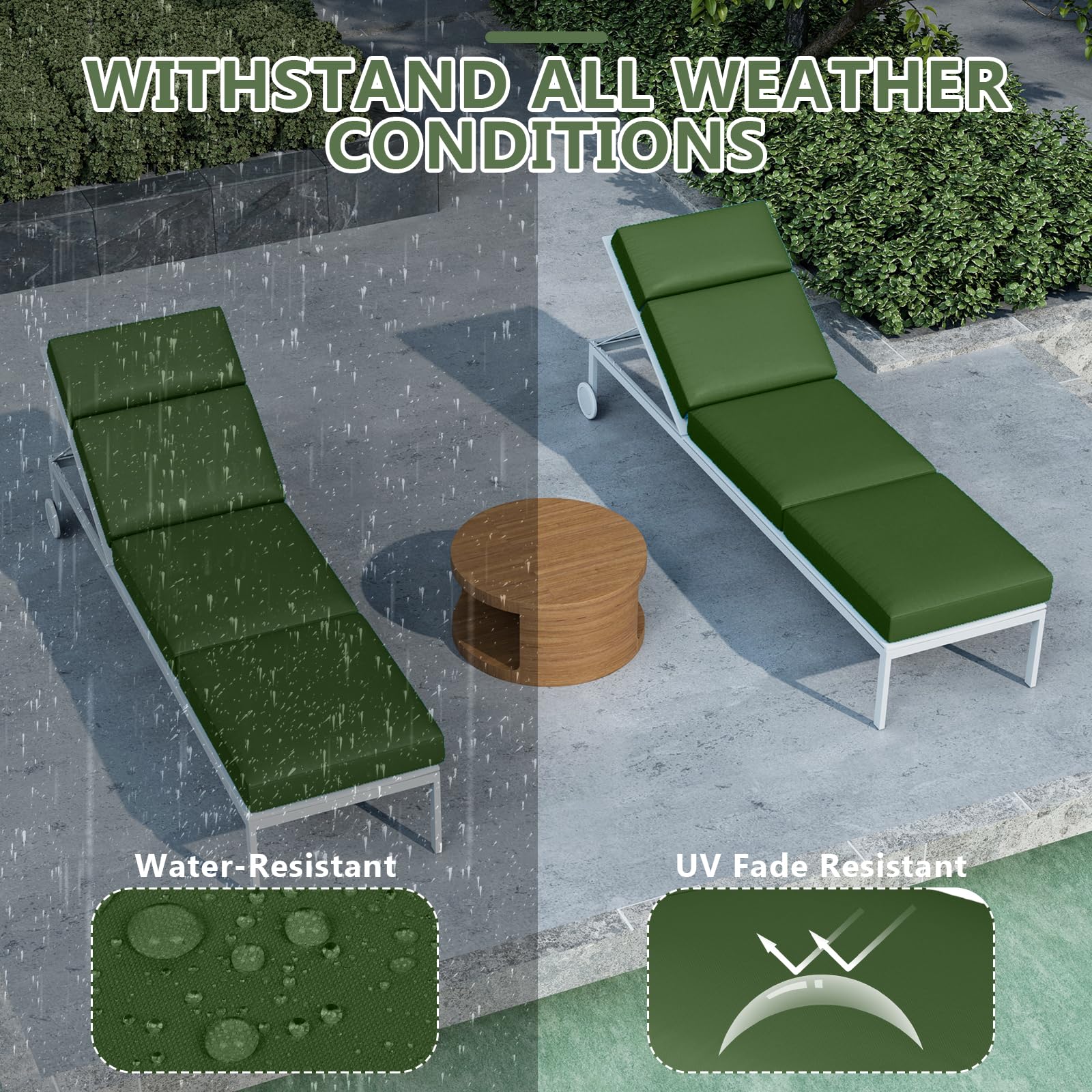 Iristykilin waterproof cushion cleans easily with a damp cloth for quick maintenance.