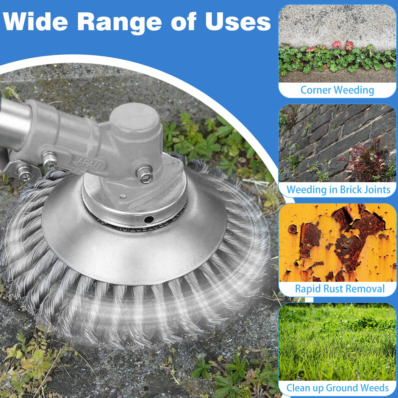 IRmm blade installation with adapter kit for straight shaft trimmers.