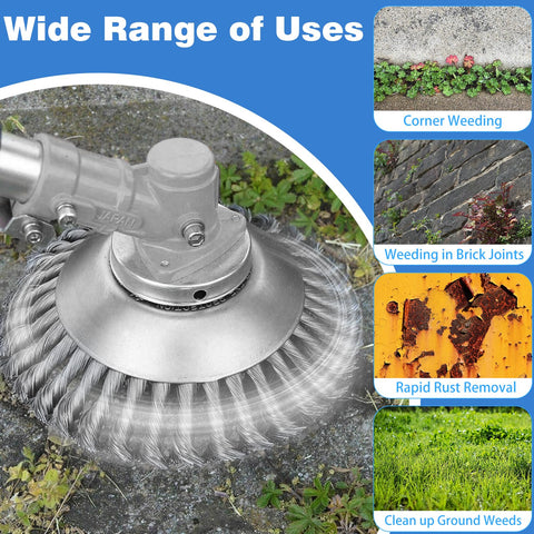IRmm blade installation with adapter kit for straight shaft trimmers.