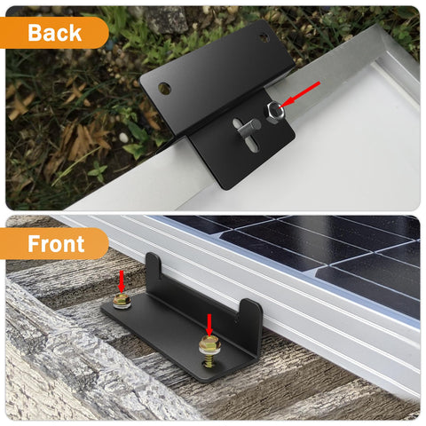IRONDIY anodized Z brackets resist rust for long outdoor use.