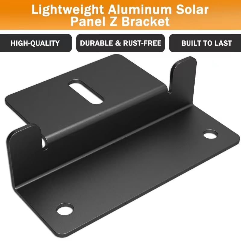 IRONDIY Z brackets mounted on an RV roof for secure panel support.