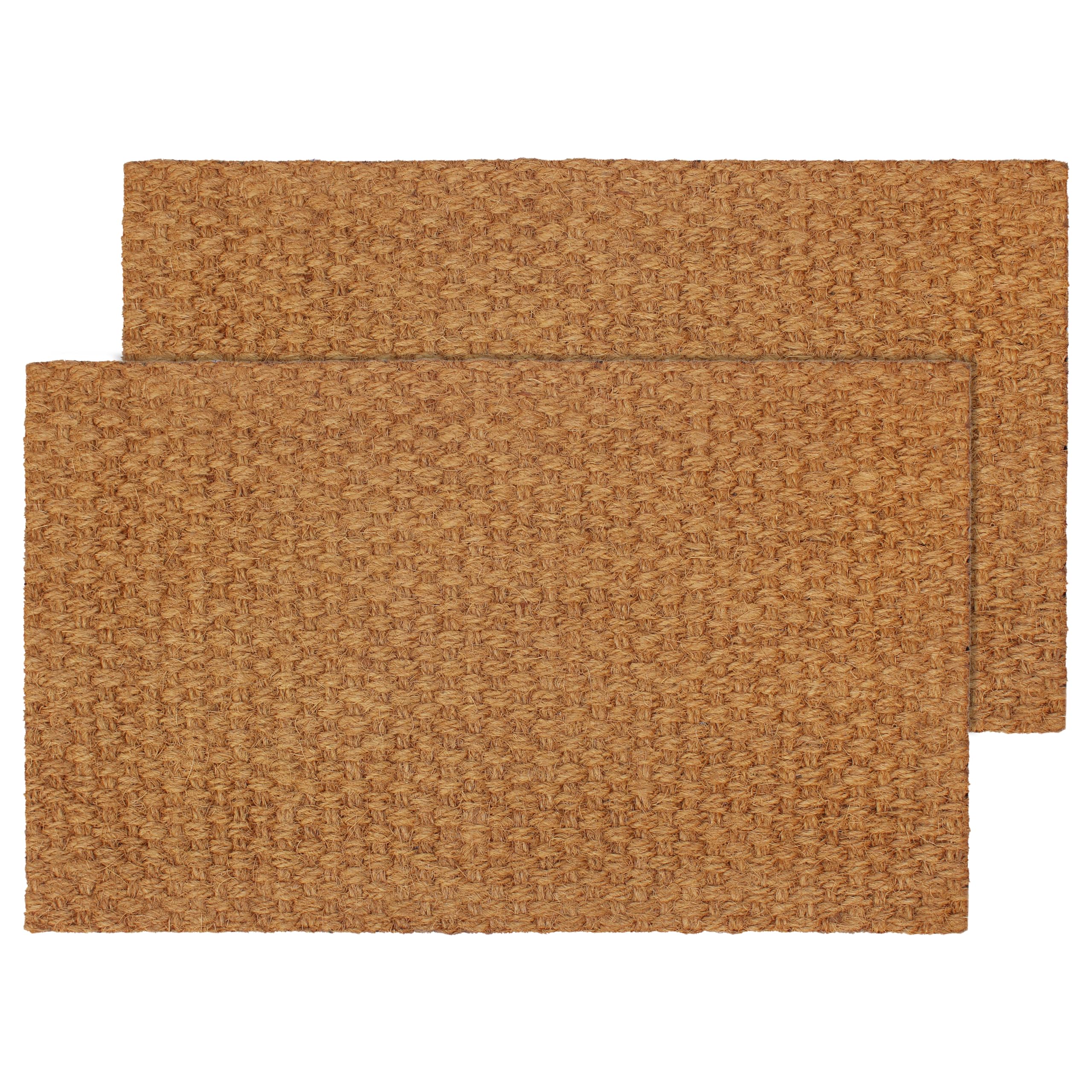 IRONGATE coir doormat basketweave natural traps dirt and adds a refined touch to your entry.