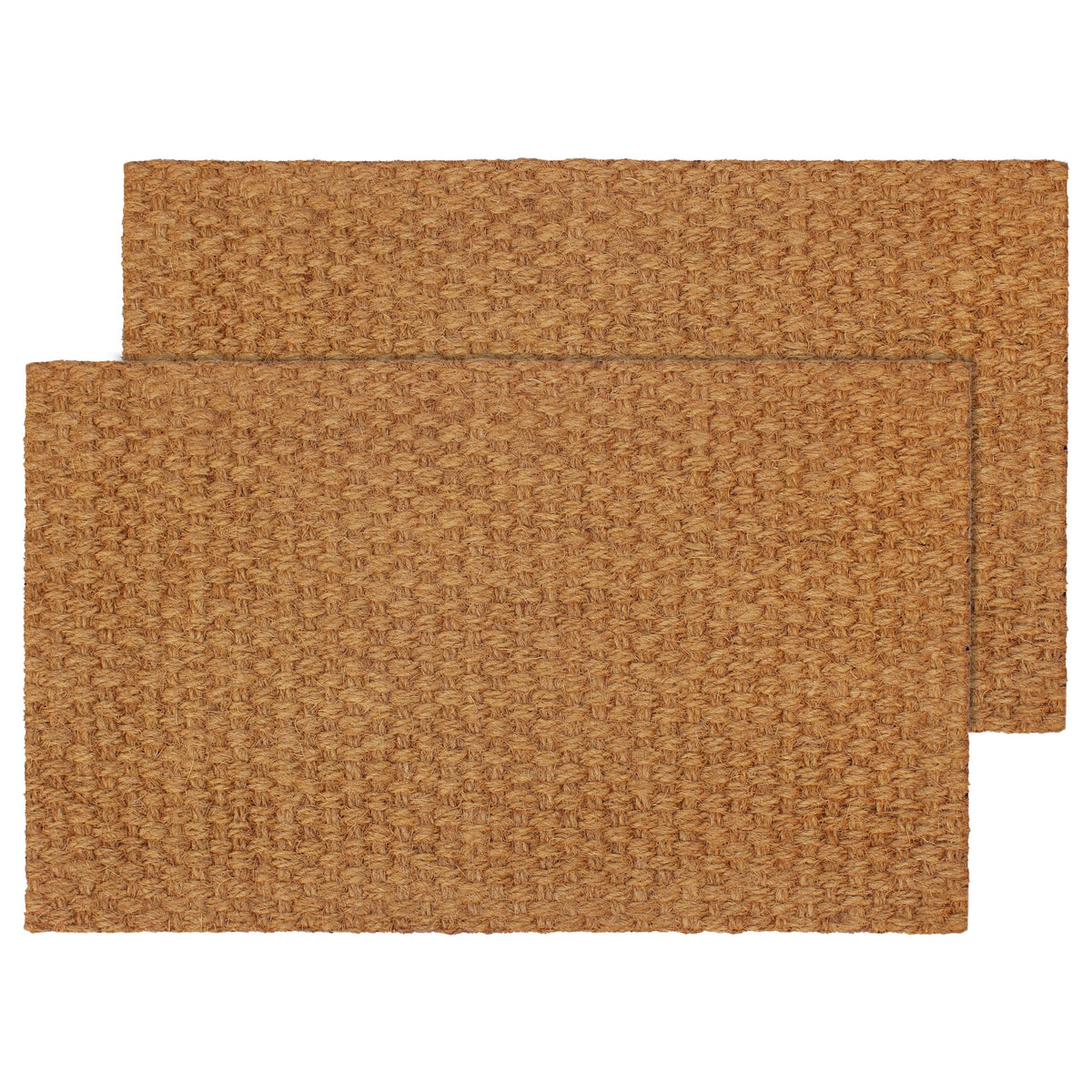 IRONGATE coir doormat basketweave natural traps dirt and adds a refined touch to your entry.