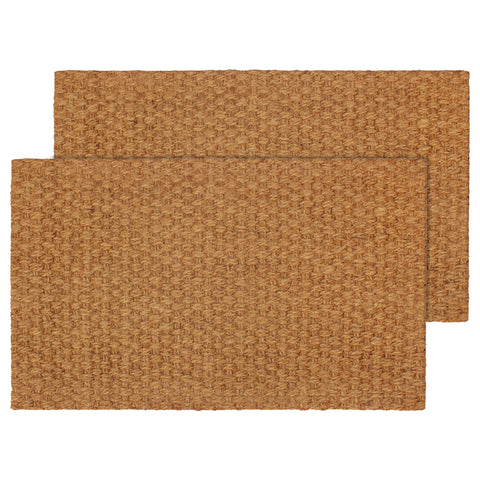 IRONGATE coir doormat basketweave natural traps dirt and adds a refined touch to your entry.