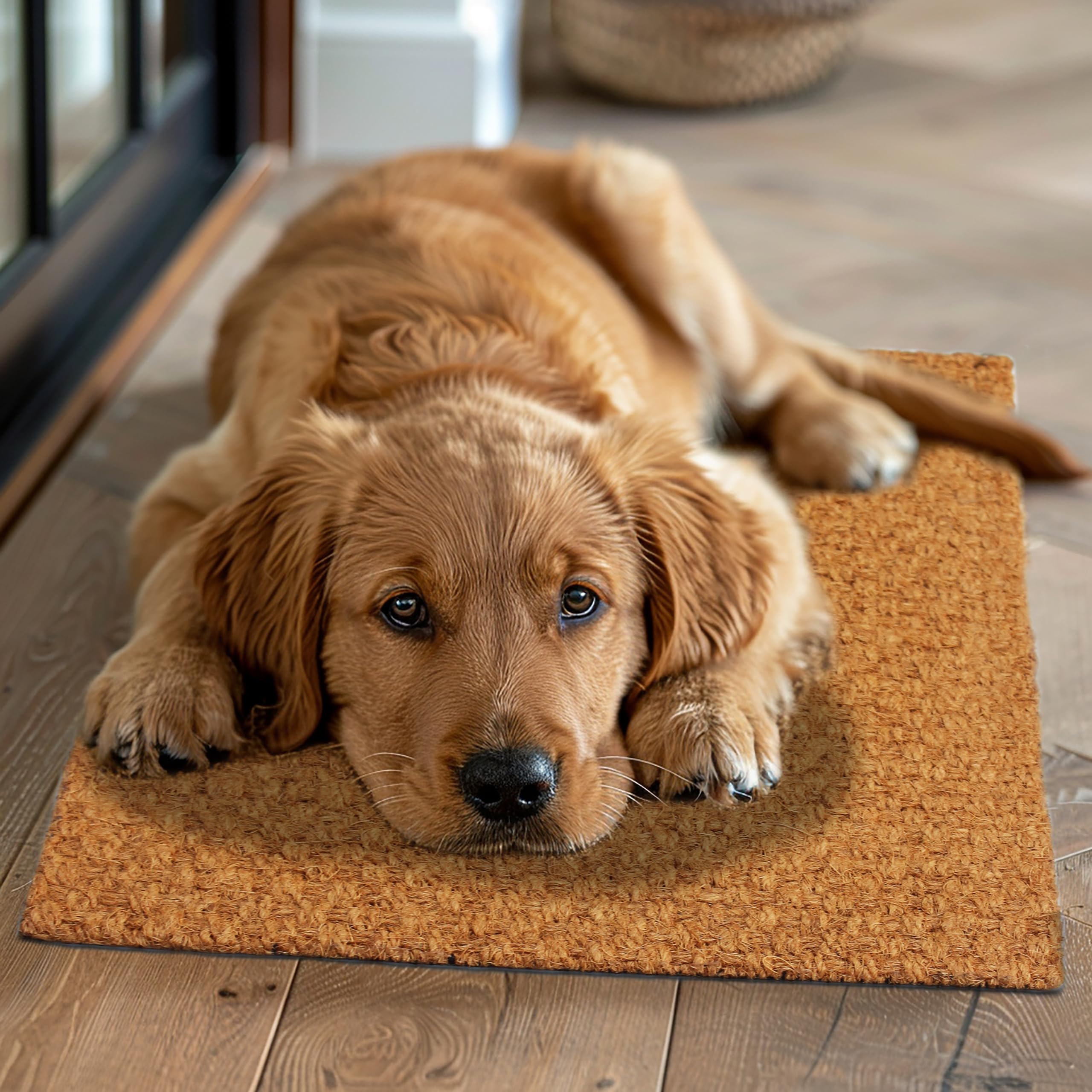 IRONGATE coir doormat dirt-trapping design helps keep indoor floors clean.