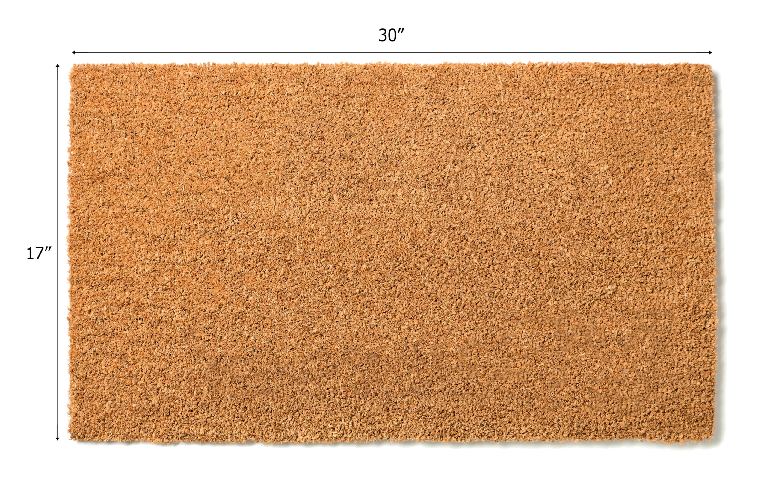 Dirt-trapping coconut fibers keep indoor floors cleaner