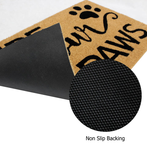 IRONGATE mat with vinyl backing remains steady on wet surfaces