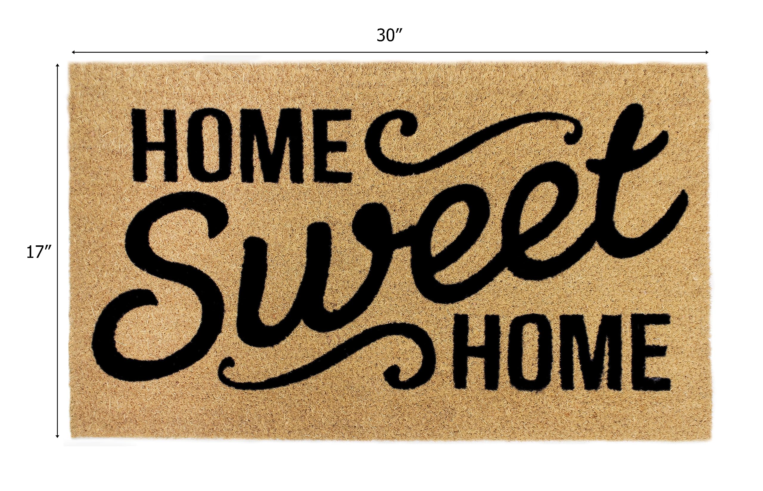 IRONGATE Doormat back vinyl anti-slip layer prevents movement on slick floors