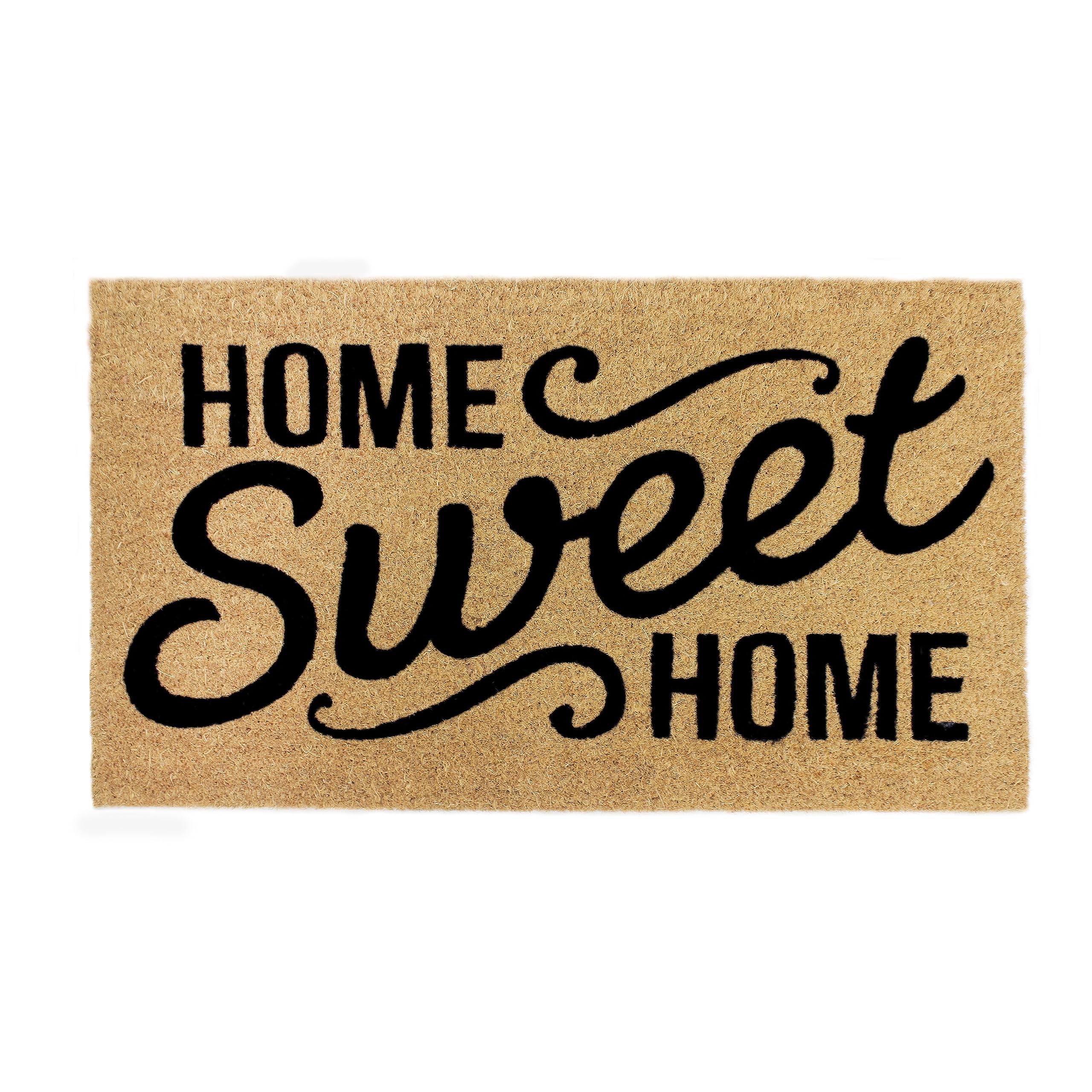 IRONGATE Welcome Doormat in coco coir, front-door view, traps dirt and welcomes guests