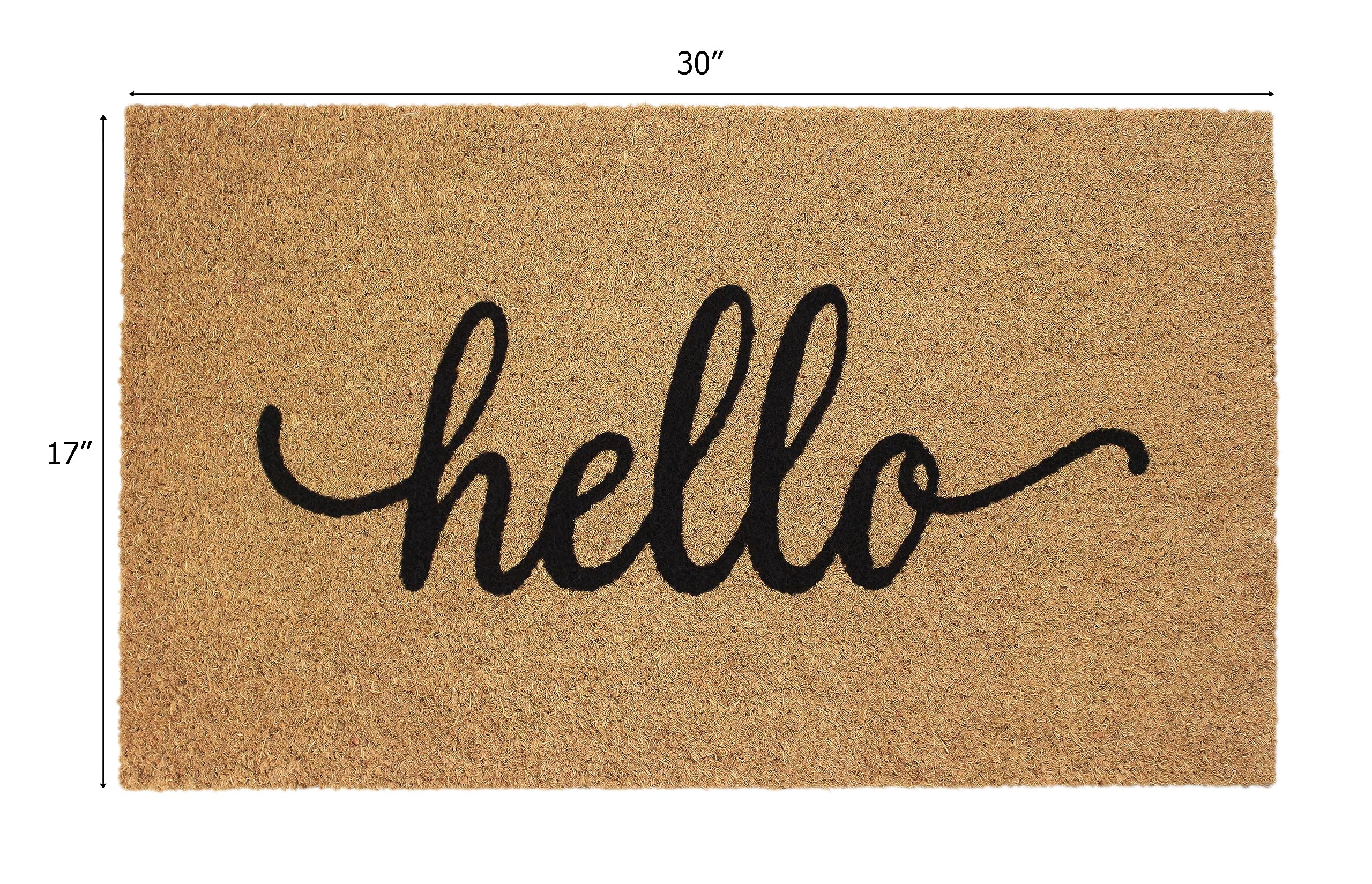 IRONGATE Welcome Doormat dirt-trapping coir keeps mud outside the doorway