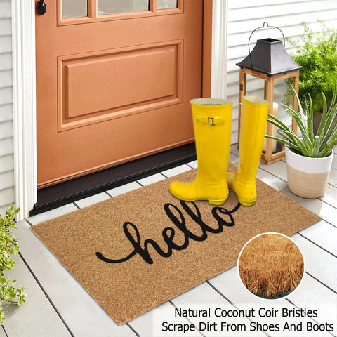 IRONGATE Welcome Doormat suitable for indoor-outdoor use in varied weather