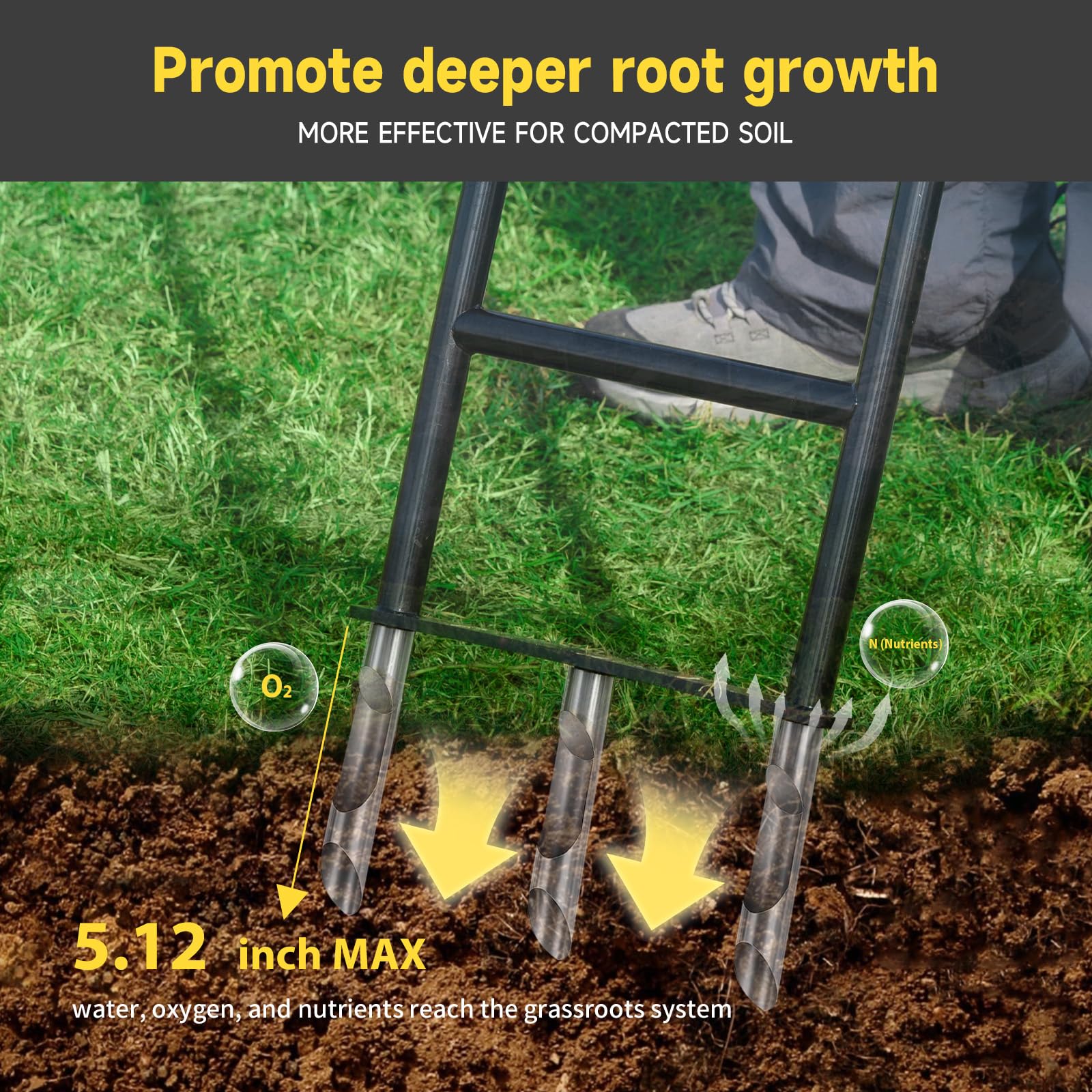 IronGroveRoar ergonomic handle provides comfortable grip during use