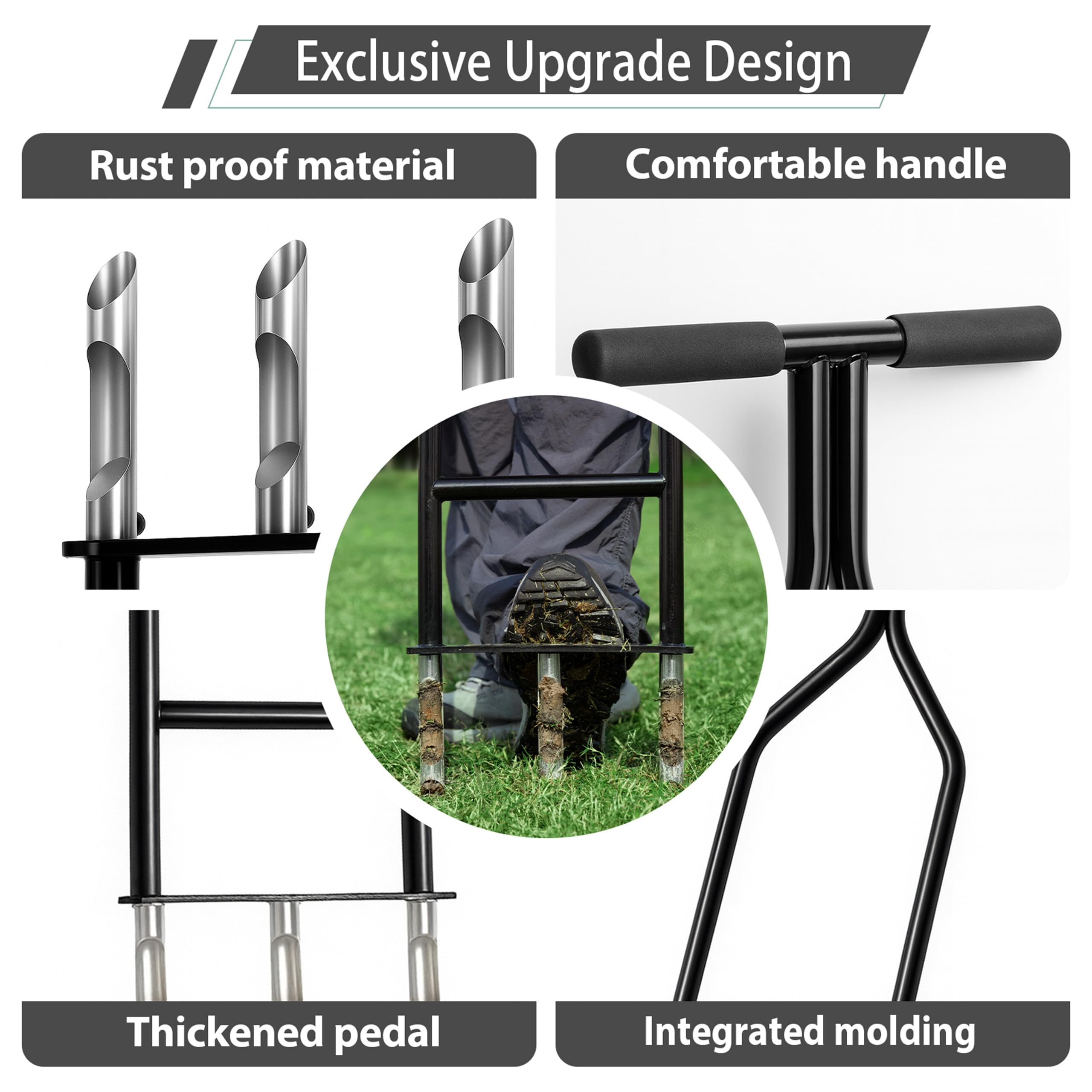 IronGroveRoar with semi-open tines prevents clogging for smooth soil plug release