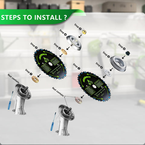 IRONHIT blades cutting branches and shrubs with clean results.