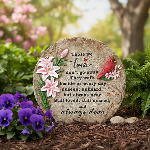 Ironlux bereavement gift cardinal stone for loved ones