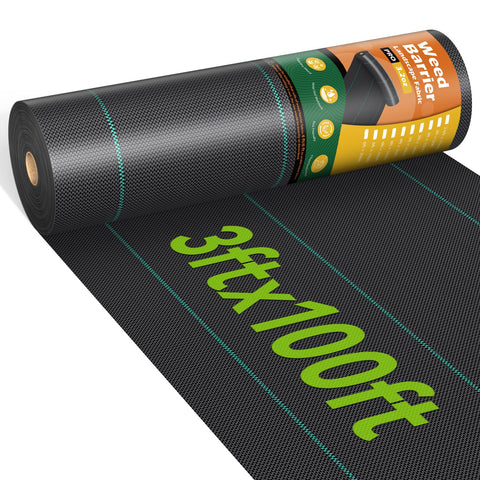 iropro weed barrier 3ftx100ft roll keeps weeds down while letting soil breathe