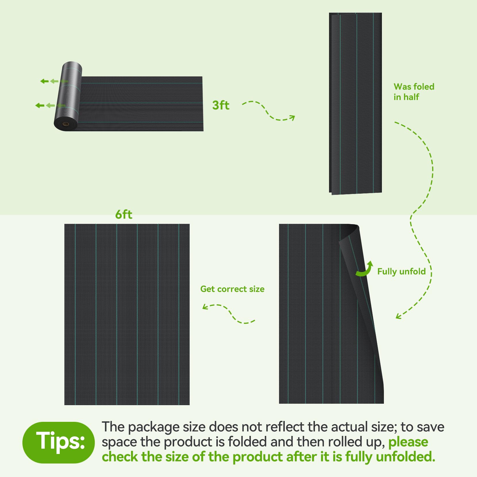 iropro woven weed barrier for garden paths keeps soil moist while preventing weed growth