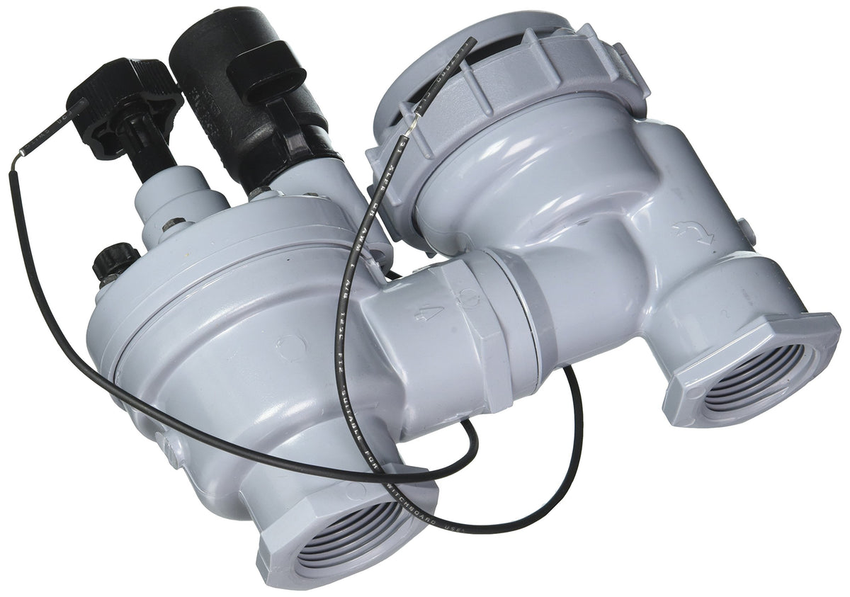 Irritrol 2713APR electric anti-siphon valve with stainless bonnet, close view highlighting durable build.