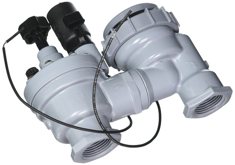 Irritrol 2713APR electric anti-siphon valve with stainless bonnet, close view highlighting durable build.