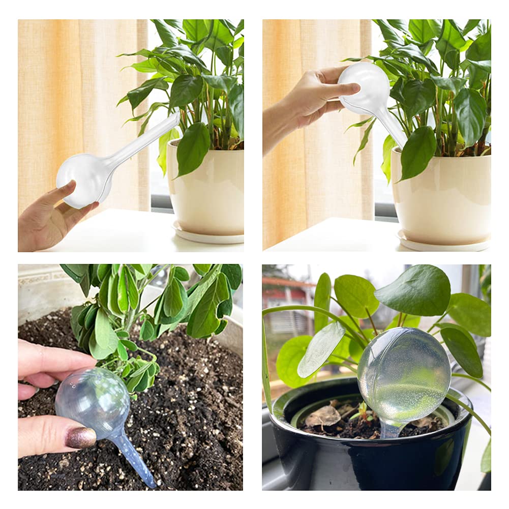 Irrmshr bulb in soil demonstrating automatic irrigation for plants.