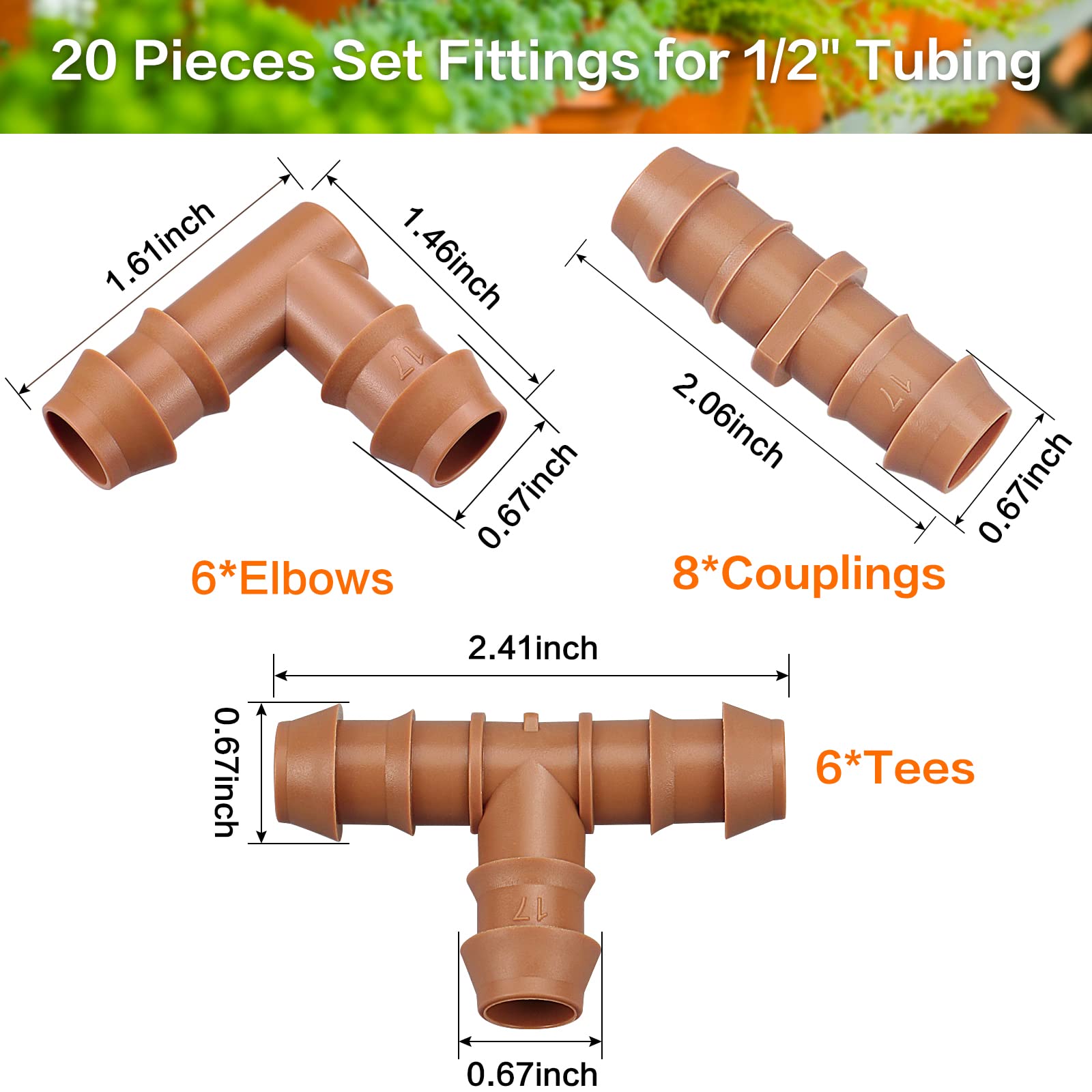 iRunning 6 tees enable versatile branching for efficient drip layouts
